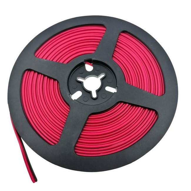 Cavo Elettrico TRI-Rated 2,5 Mm² Rosso/Nero, 50 Metri, 30A, Per Pannelli E Cablaggi, Certificato BS6231