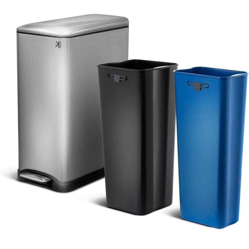 Kosz na Śmieci z Pedałem do Segregacji EDGE 50L