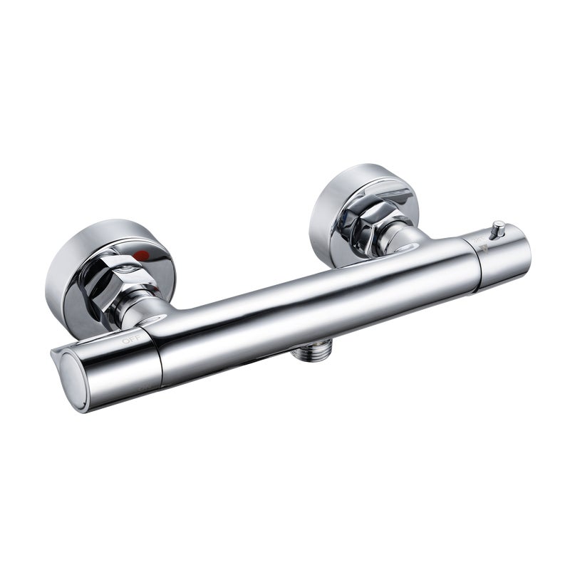 Bateria Prysznicowa Termostatyczna Kran do Prysznica INVENA Slim Srebrna