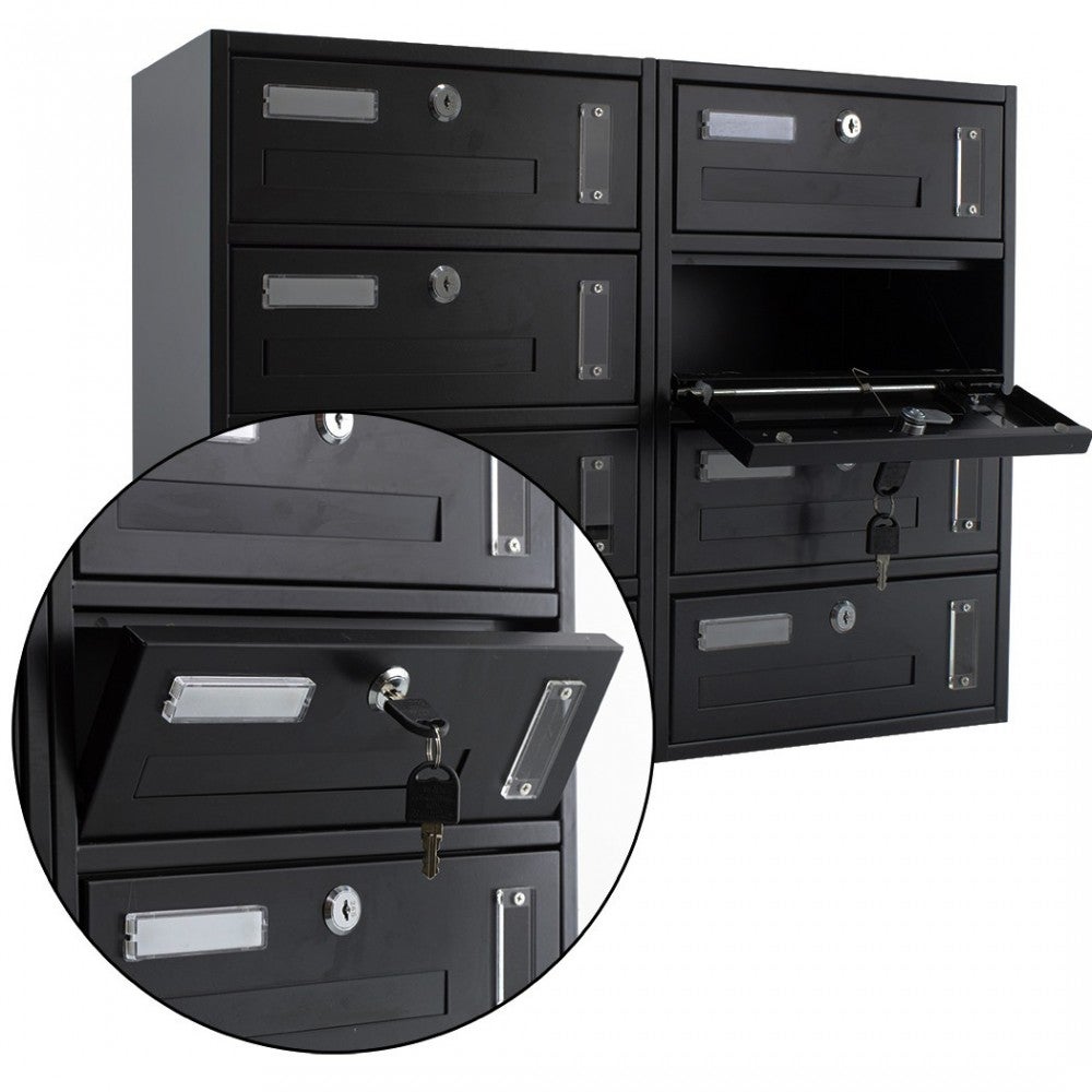 Cassetta Postale Condominiale 8 Posti Iron Gray 783.D Formato Rivista 44x17x60cm - 4