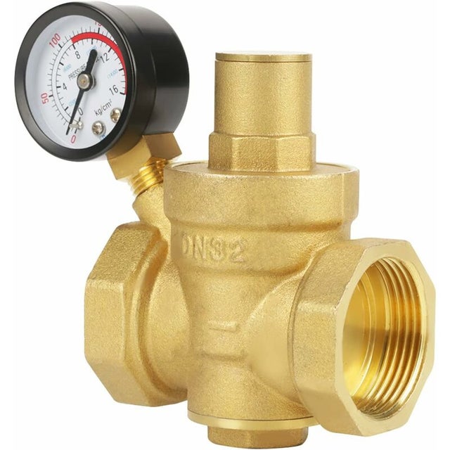 Tuyau À Gaz + Réducteur De Pression Avec Manomètre - Régulateur De Gaz