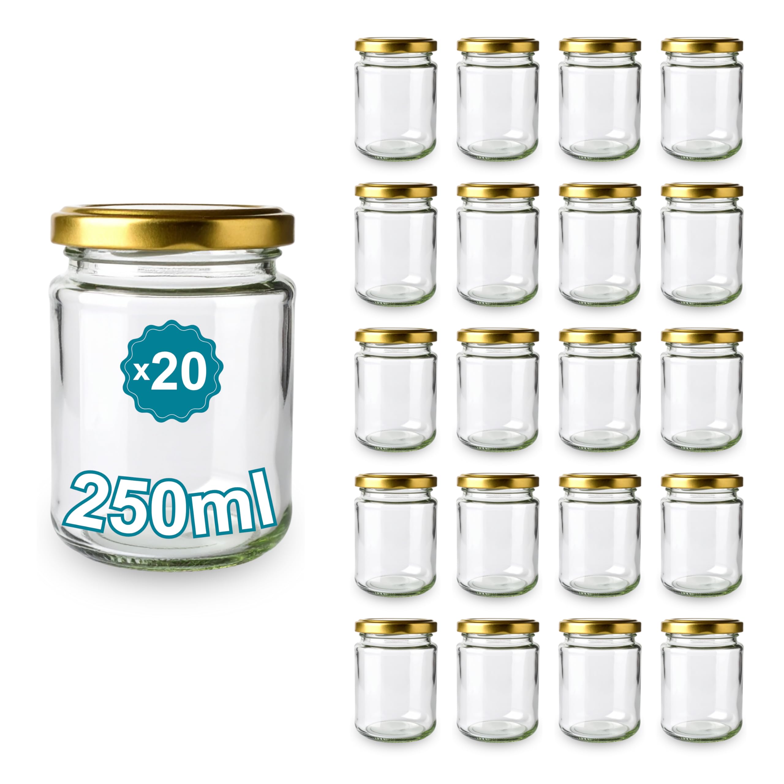 Set Di 6 Barattoli In Vetro Con Chiusura A Leva Da 900 Ml, Per Conserve E Fermentazioni, Made In Germany