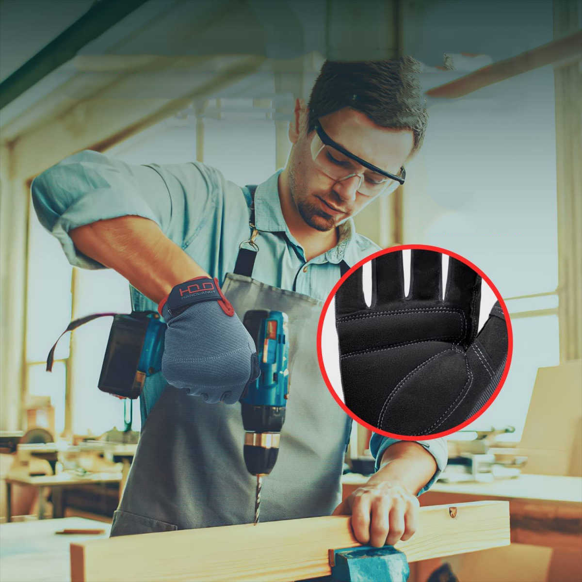 Guantes ligeros, flexibles y cómodos, guantes para pantalla táctil que absorben los golpes, todo negro, S - 2