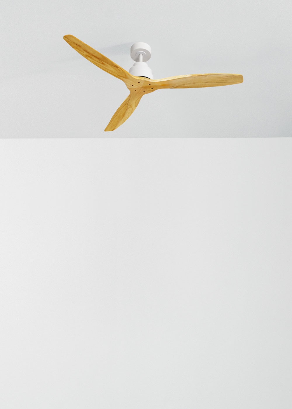 WIND STYLANCE M - Ventilateur de plafond 40W silencieux 100% bois Ø 132 cm sans eclaraige sans wifi - 3