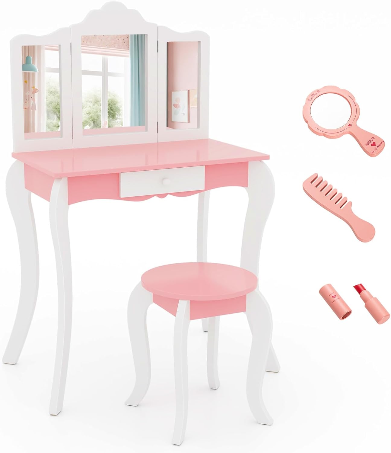 Secrétaire bureau coiffeuse vintage scandinave en teck | Selency