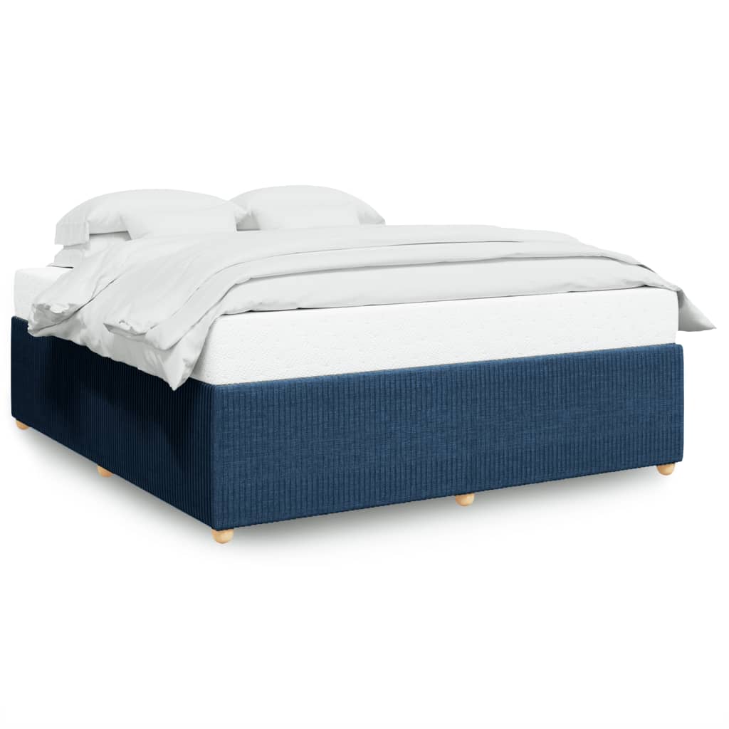 Lit Double Lit Adulte Cadre De Lit Sans Matelas Bleu X Cm