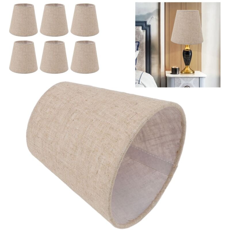 2 Abat-jour Tambour En Tissu - Housse Pour Lampe De Table Ou Suspension - Décoration Maison Moderne