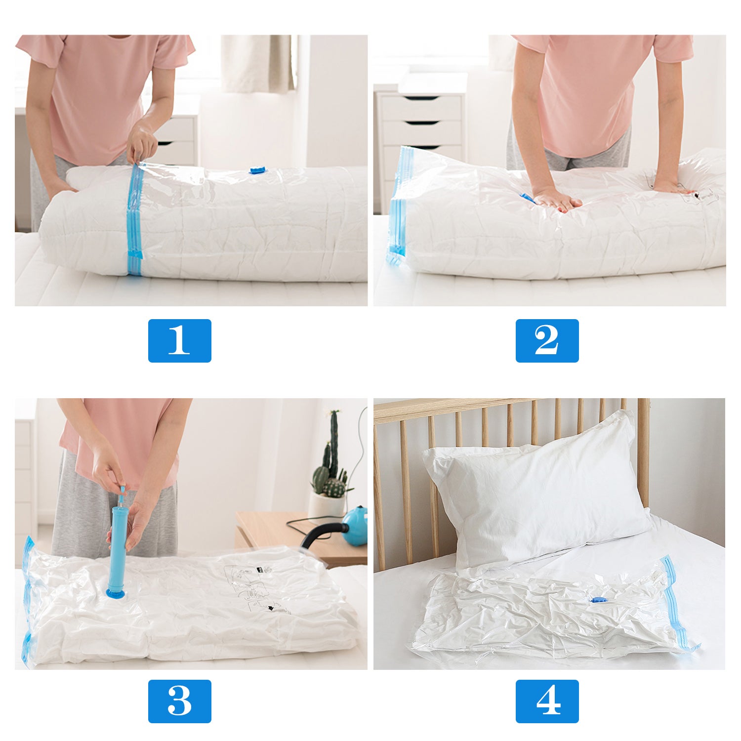 Sacchetti Sottovuoto Per Vestiti 12 Pezzi - 4 Dimensioni - Foto 11