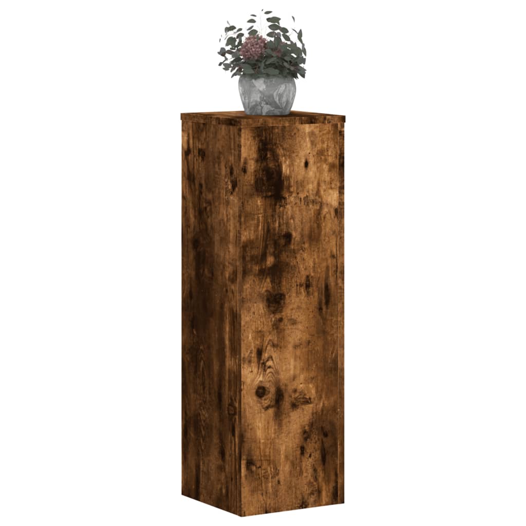 Supports pour plantes 2 pcs chêne fumé bois d'ingénierie - 3