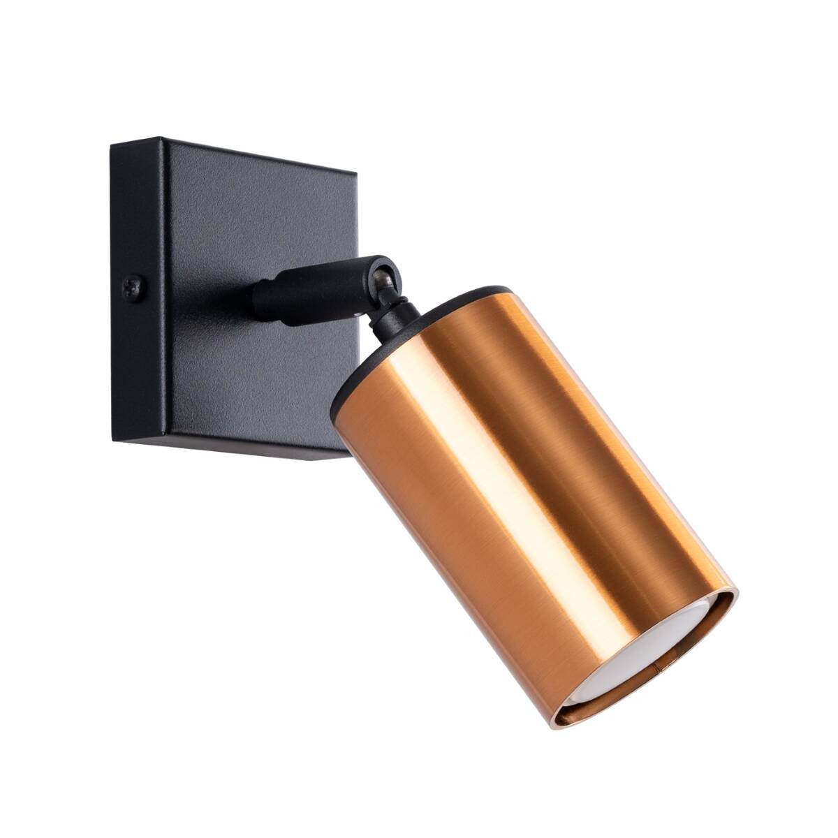 Kinkiet ścienny Winx czarny-miedź 1xGU10x10W do czytania wym: 18,7 x 8 x 12 cm metal IP20 Sollux Lighting