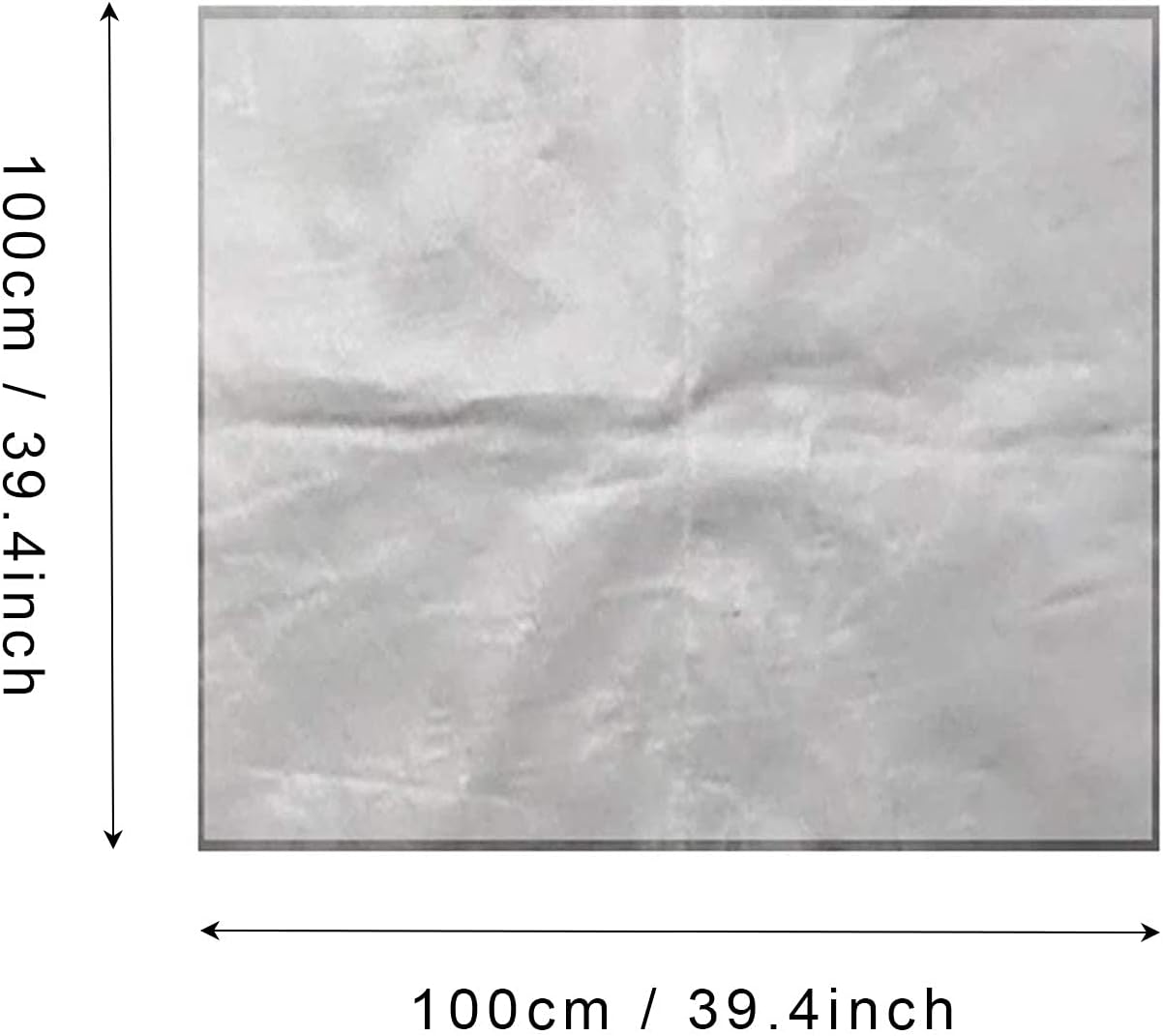Tapis De Protection Pour Barbecue 100 Cm - Ignifuge, Résistant Chaleur, Imperméable (gris)