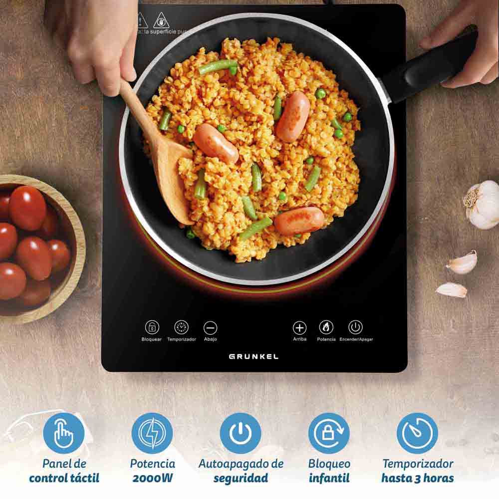 Placa de inducción 8 niveles PIN-2000 y 2000W de potencia - 3