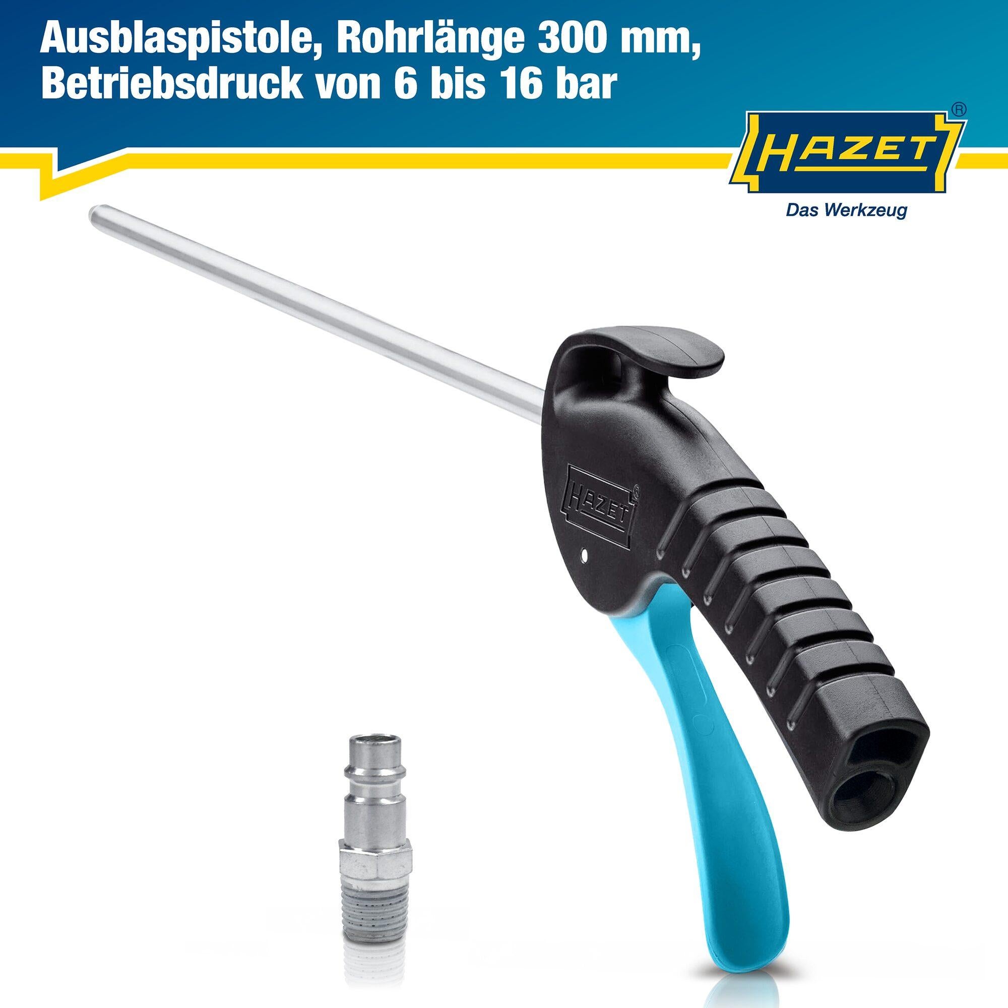 HAZET Pistola di soffiaggio ∙ 300 mm 9040P-2 ∙ Lunghezza: 420 mm - 2