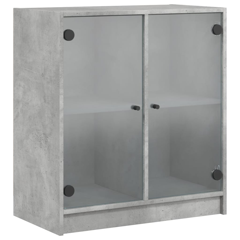 Meuble De Rangement Buffet Sonoma Gris 60x36x110 Cm - Armoire Latérale Avec 4 Compartiments Et 2 étagères - 10