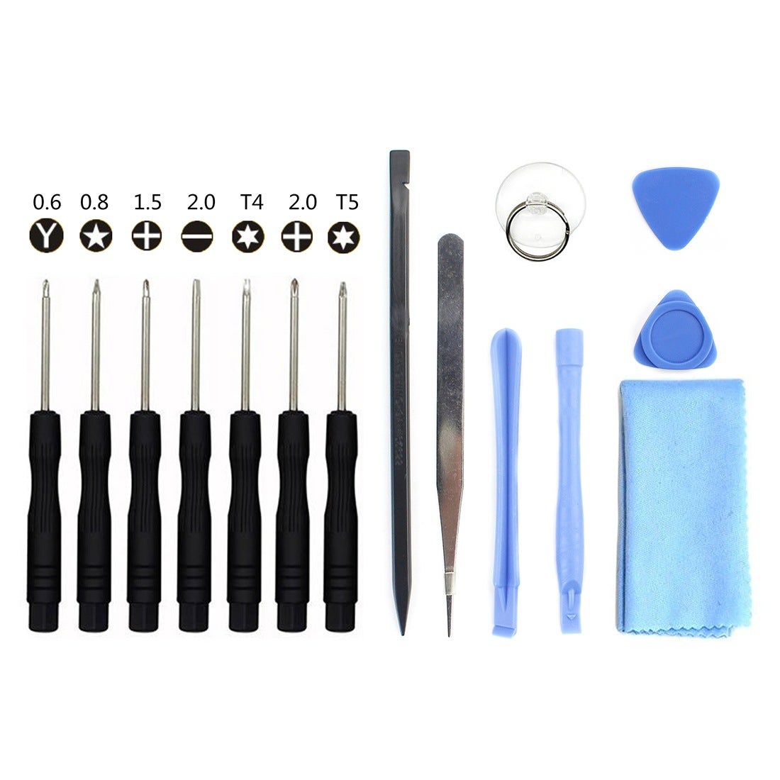Kit de Tournevis Magnétique Spécialisé Apple avec Embouts Pentalobe et Torx pour Réparation iPhone MacBook Pro - 6