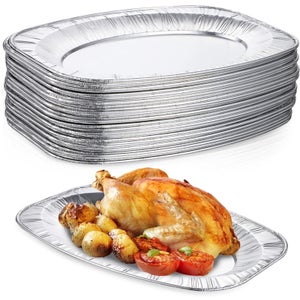 20 Grilles Barbecue Aluminium Vaily - 34.5x22cm - Bac Égouttoir Pour Cuisson Propre - Camping, Jardin