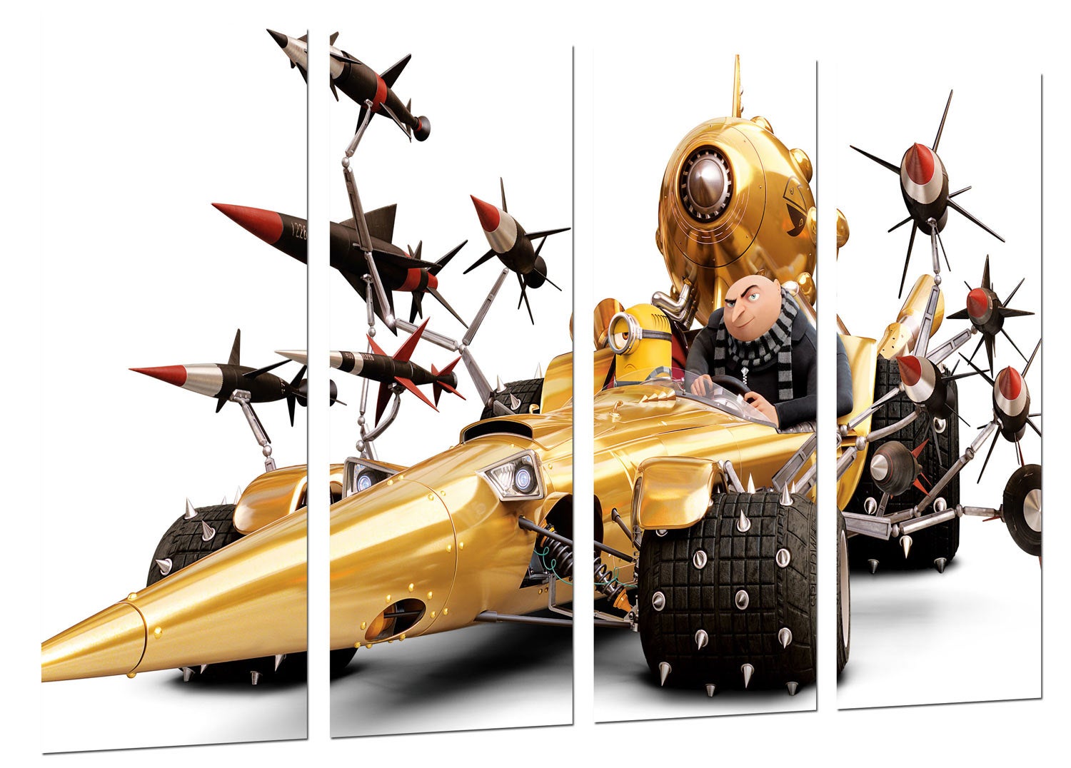 Ensemble de peintures décoratives Personnage de film, Moi, moche et méchant 3, Gru, Minions