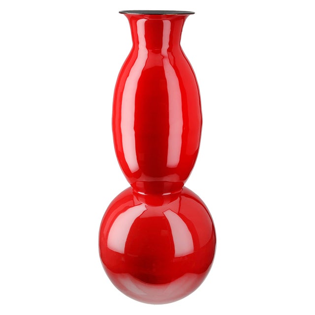 VASE ROUGE EN verre Murano . Vintage EUR 70,00 - FR