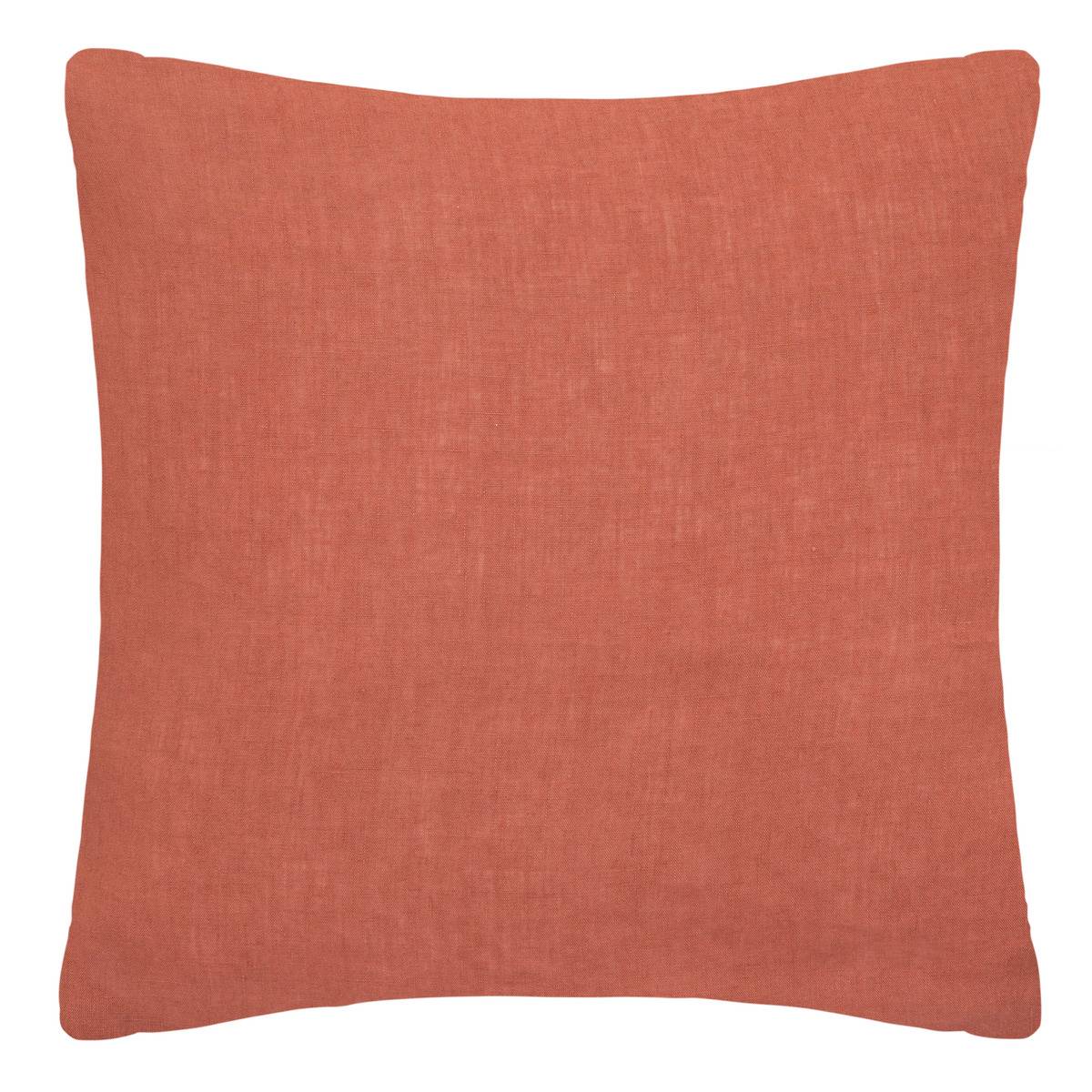 Funda de almohada linah rosa terracota - lino lavado 65x65 cm - atmosphera créateur d'intérieur