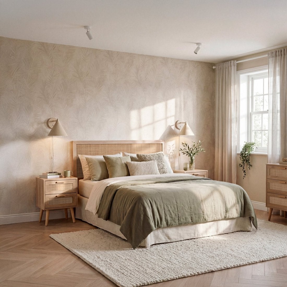 Packs 2 mesitas de noche efecto madera natural 40 x 56 cm - 8