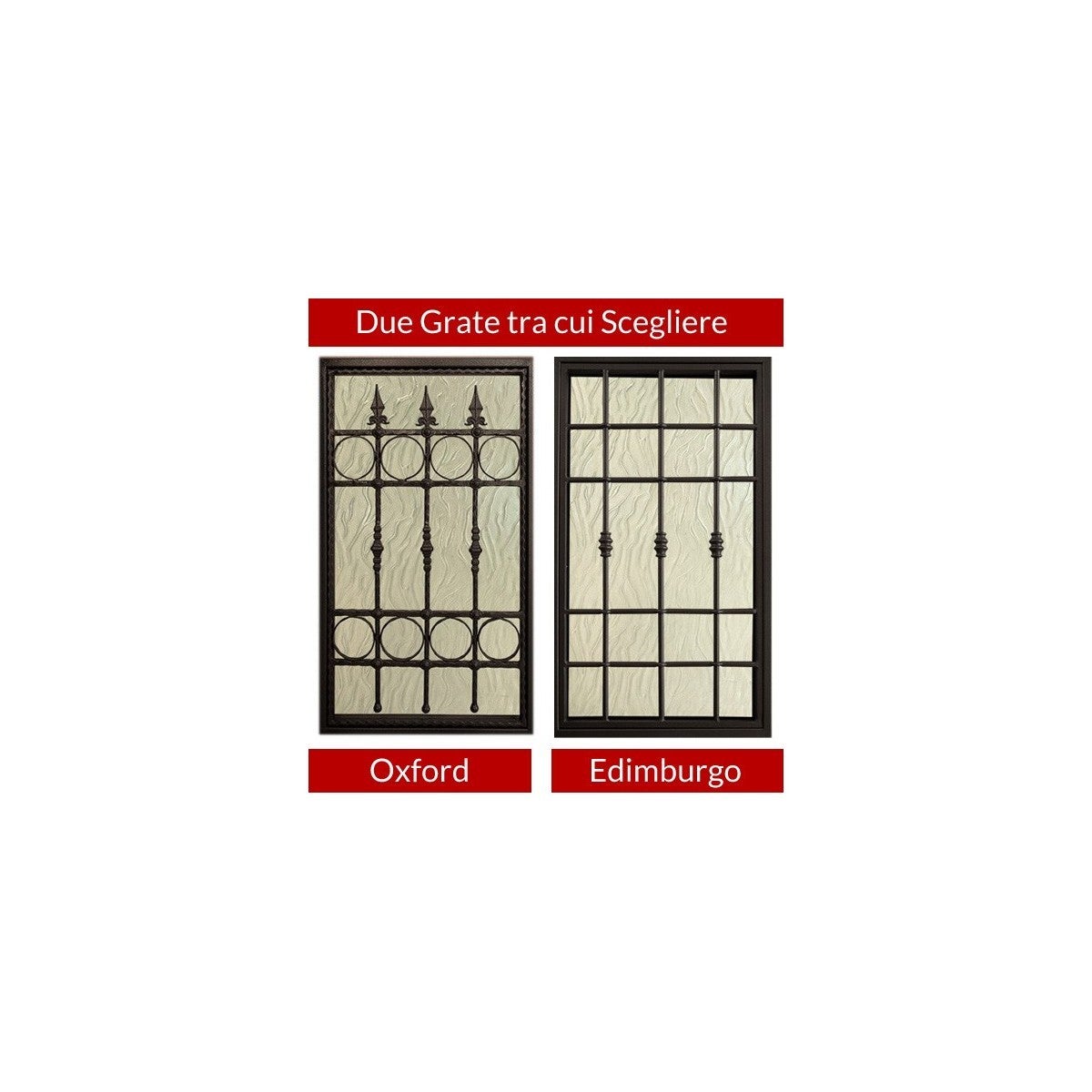 Porta Blindata due Ante con Vetro Pannello da Esterno Inserti in Alluminio - 2