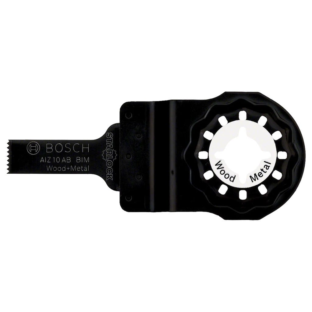Bosch Professional 1x Lama per tagli dal pieno AIZ 10 AB (per legno e nel metallo, 10 x 20 mm, accessori utensili multifunzione)