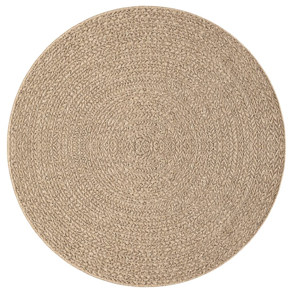 Tapis 120 cm aspect jute intérieur et extérieur vidaXL - 2