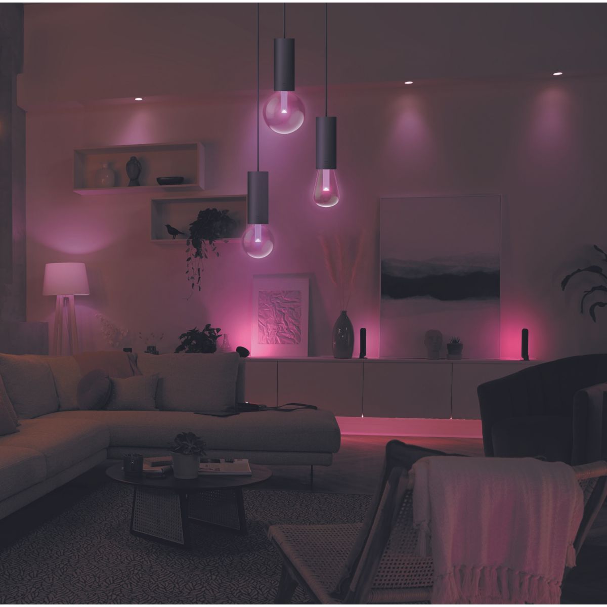 Ampoule LED connectée PHILIPS HUE W&C E27 Elipse Deco - 9