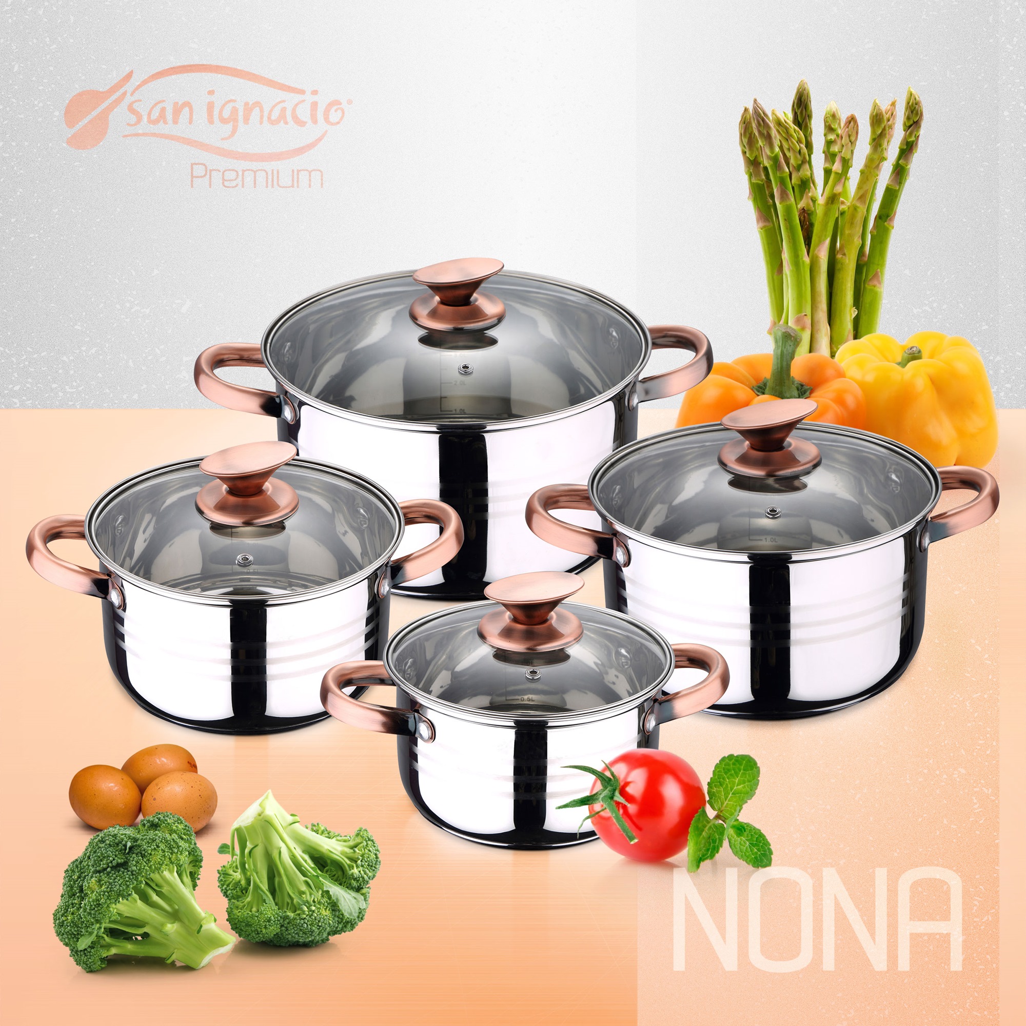 Set di pentole San Ignacio Nona con utensili da cucina - 2