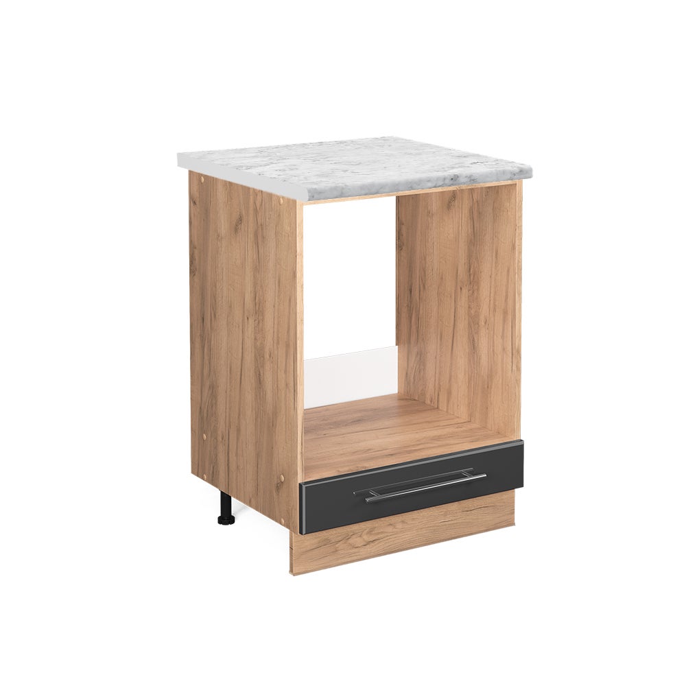 Vicco Szafka kuchenna Fame-Line, Antracyt wysoki połysk, 60 cm , BP Marmur