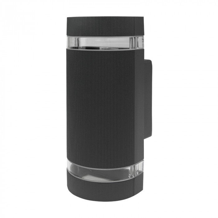 Kinkiet zewnętrzny Kinkiety antracytowo-przezroczysty 2xGU10x35W wym: 23x11x6,5 cm IP54 Ecolight