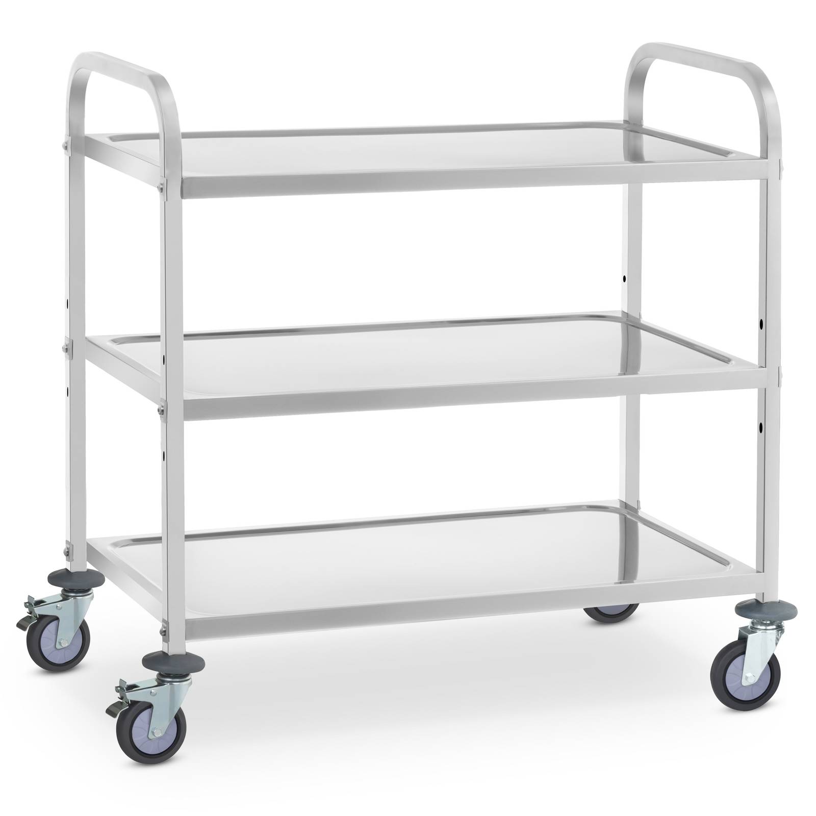 Carro de servicio - 3 estantes - hasta 500 kg - 2 frenos