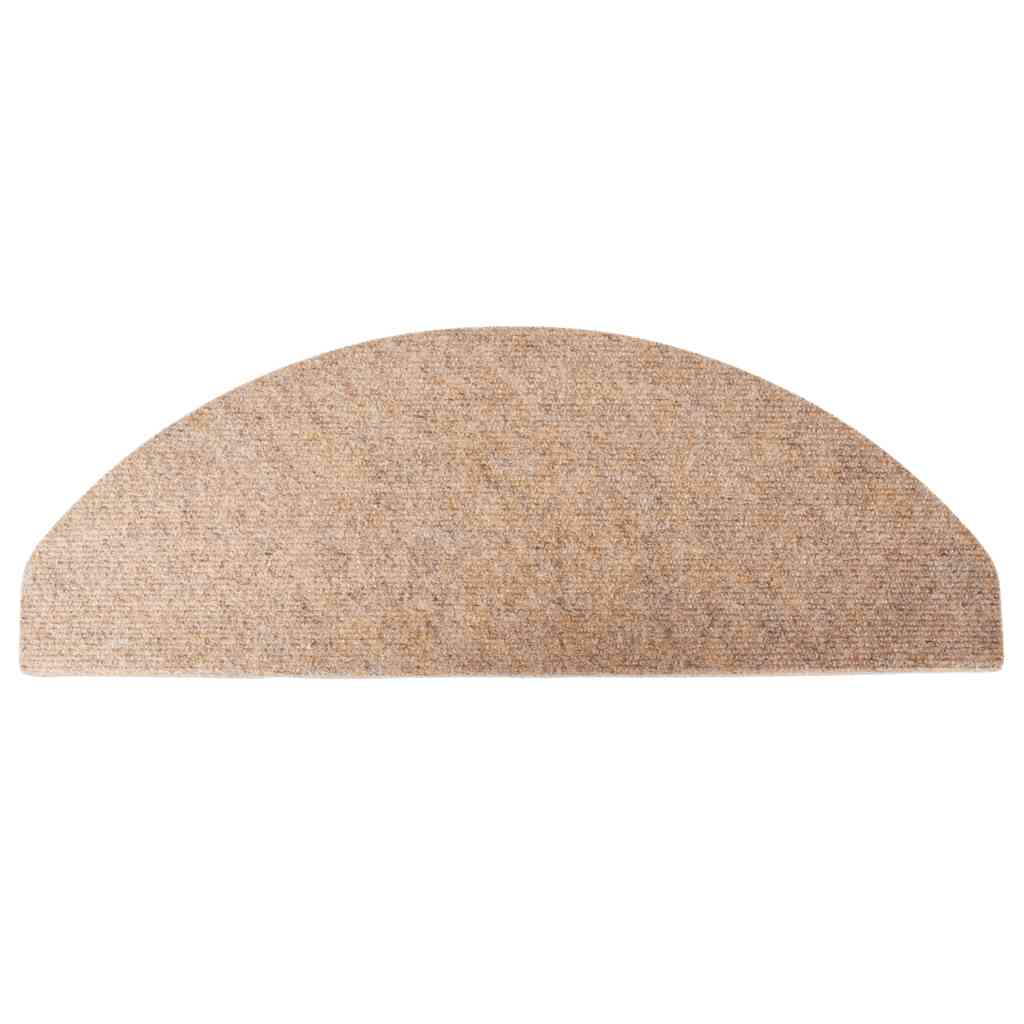 Tapis d'escalier auto-adhésifs, 30 pièces, beige, 65 × 22,5 × 3,5 cm - 6