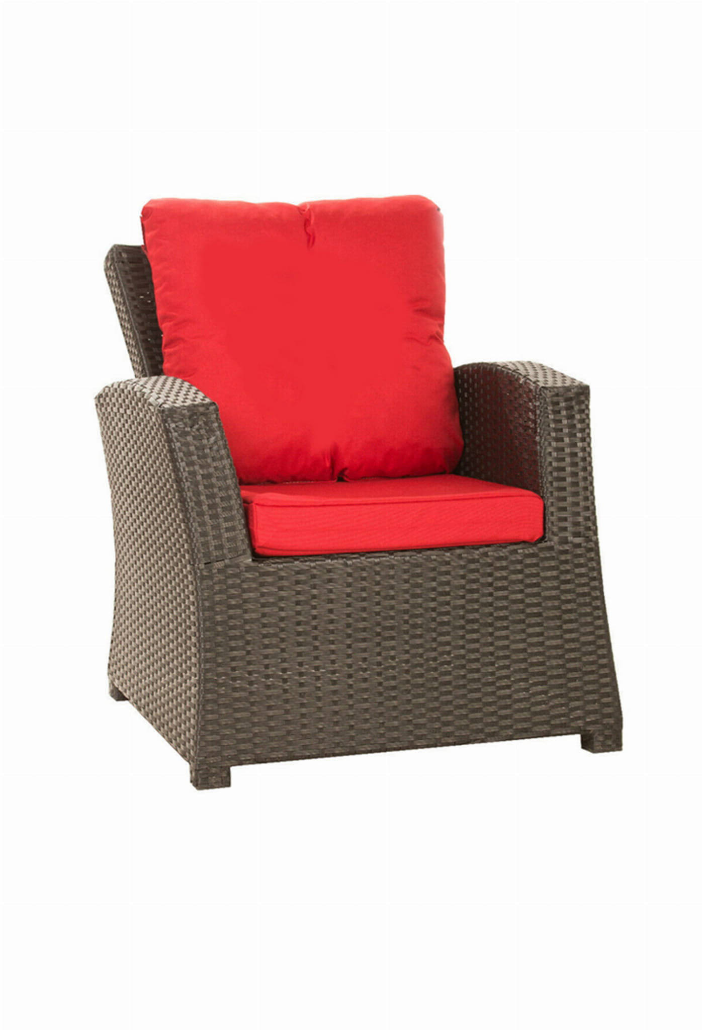 2 x Poduszki na krzesło ogrodowe 56x52x7+56x50 Czerwona poduszki na krzesło ogrodowe z oparciem fotel ogrdowy rattanowy poduszi na krzesło na balkon