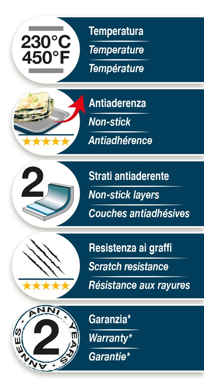 Tortiera Apribile 2 Fondi Ø 30 Cm - Antiaderente, Nero - Made In Italy - Linea Gardenia - Foto 1