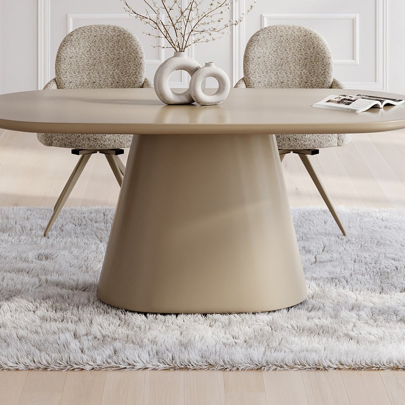 Stół do jadalni dla 6 osób z MDF - Taupe - VALIANA marki Pascal Morabito