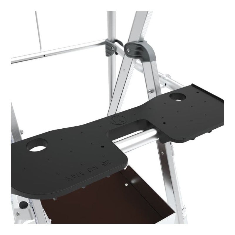 Escabeau Plate-Forme PIR PIRL TUBESCA Sherpascopic 3-4 Marches Hauteur Travail 2.95m - 02272950 - 5