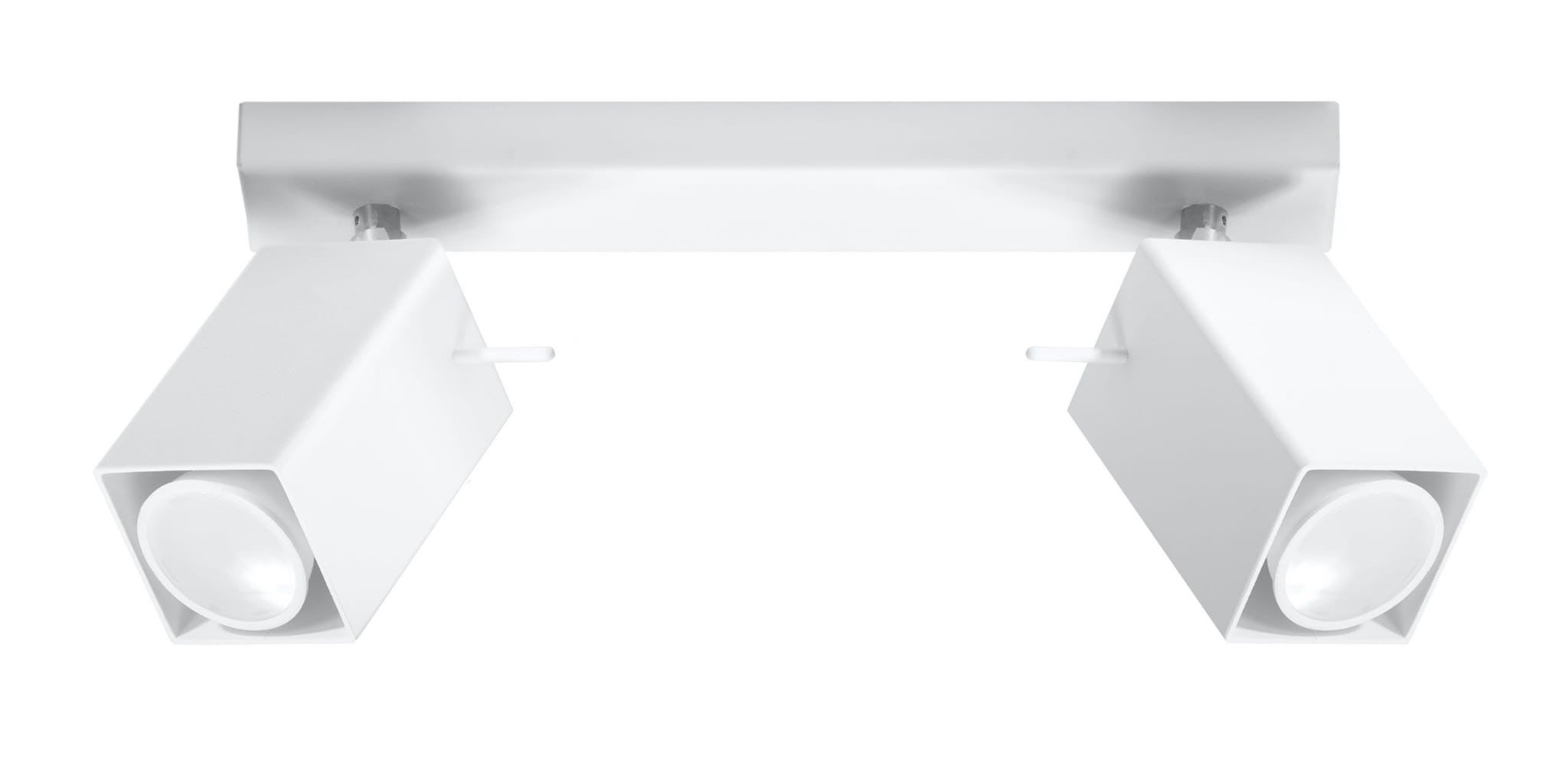 Reflektor sufitowy spot natynkowy Merida listwa biały chromowany 2xGU10x40W wym: 30 x 8 cm metal Sollux Lighting