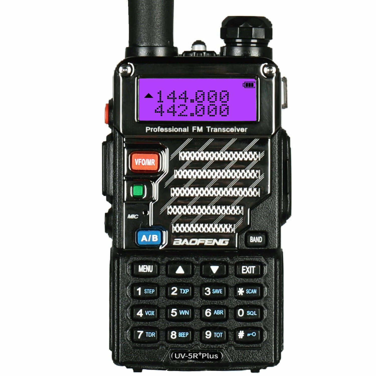 Profesjonalny Walkie-Talkie UV-5R Plus Dwuzakresowy VHF/UHF, 128 Kanałów Wyświetlacz LED Radio FM Zasilanie dla Budowy Przygody Hotelu