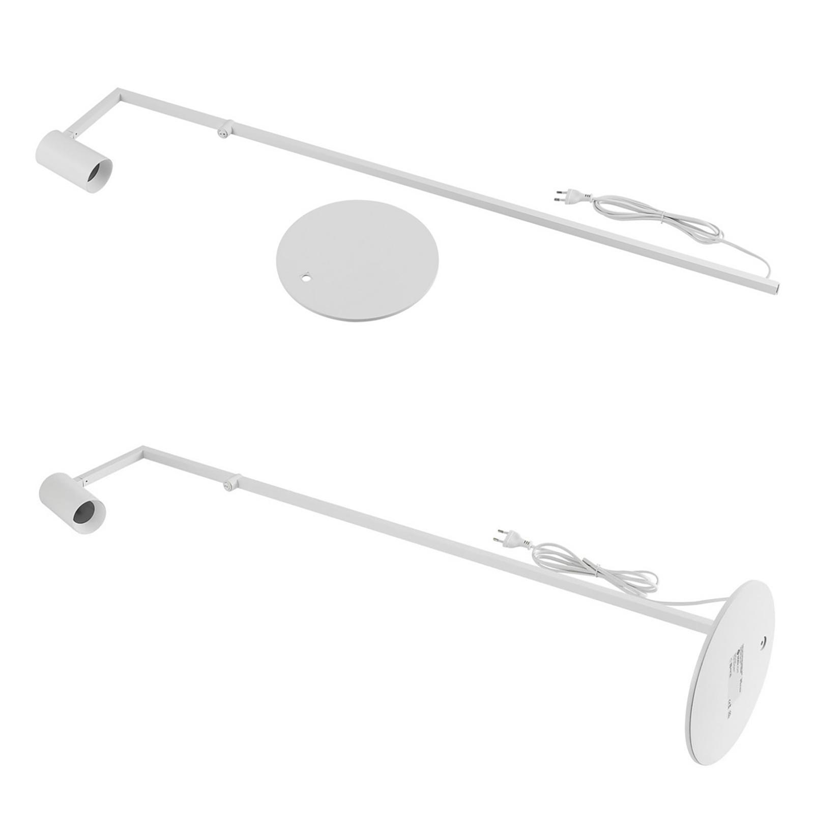 Piantana LED da terra elegante design moderno lampada pavimento GU10 luce orientabile salotto ufficio camera albergo 230V COLORE BIANCO - 4