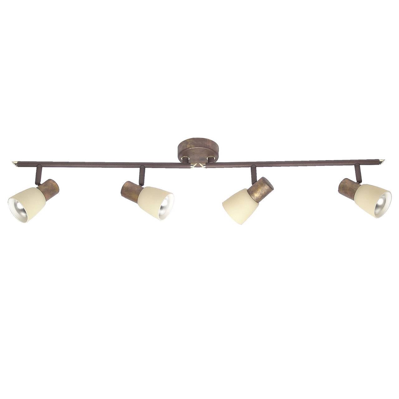 BRILLIANT lampe Ronald spot tube 2 flg noir / laiton antique / verre fumé | 2x D45, E14, 25W, odpowiednia do lamp wiszących (brak w zestawie) | Scale
