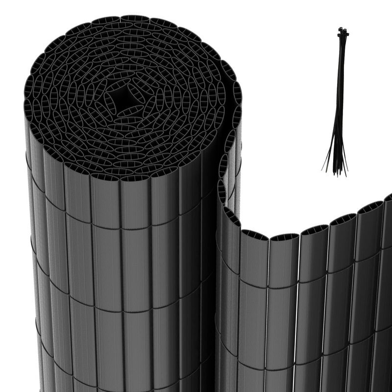 Filet D'ombrage Extérieur Noir 6x4m - Protection Solaire UV Pour Jardin, Terrasse, Stockage - Avec 20 Attaches