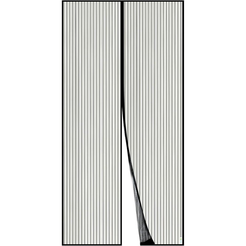 Magnetyczne drzwi moskitierowe 120x220 cm - wytrzymała siatka, automatyczne zamykanie, ochrona przed owadami, idealne do drzwi balkonowych