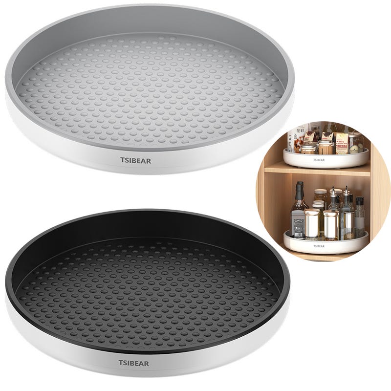 Radikor 2 Pezzi Portaspezie Girevole, 24cm 360° Vassoio Girevole Cucina, Organizer Spezie, Piatto Girevole Frigorifero, Lazy Susan, Organizer Girevole per Spezie, Frutta, Snack Radikor 2 Pezzi Portaspezie Girevole, 24cm 360° Vassoio Girevole Cucina, Organizer Spezie, Piatto Girevole Frigorifero, Lazy Susan, Organizer Girevole per Spezie, Frutta, Snack