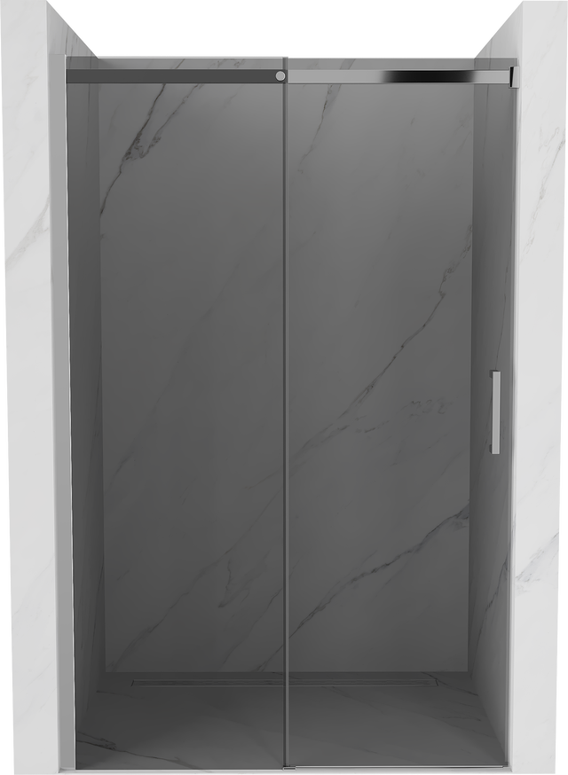 Mexen Omega drzwi prysznicowe rozsuwane 110 cm, grafit, chrom - 825-110-000-01-40