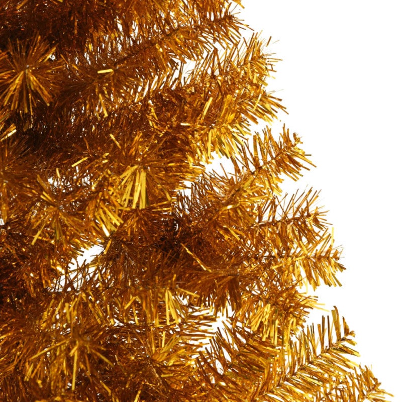 Albero di Natale Artificiale a Metà con Supporto Oro 240 cm PET vidaXL - 6