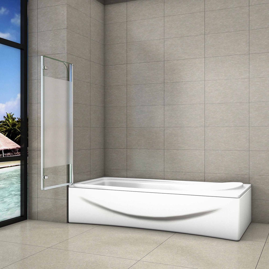 Parete Doccia 3 Ante In Vetro Temperato 130x140cm - Cabina Doccia Con Telaio Alluminio Cromato