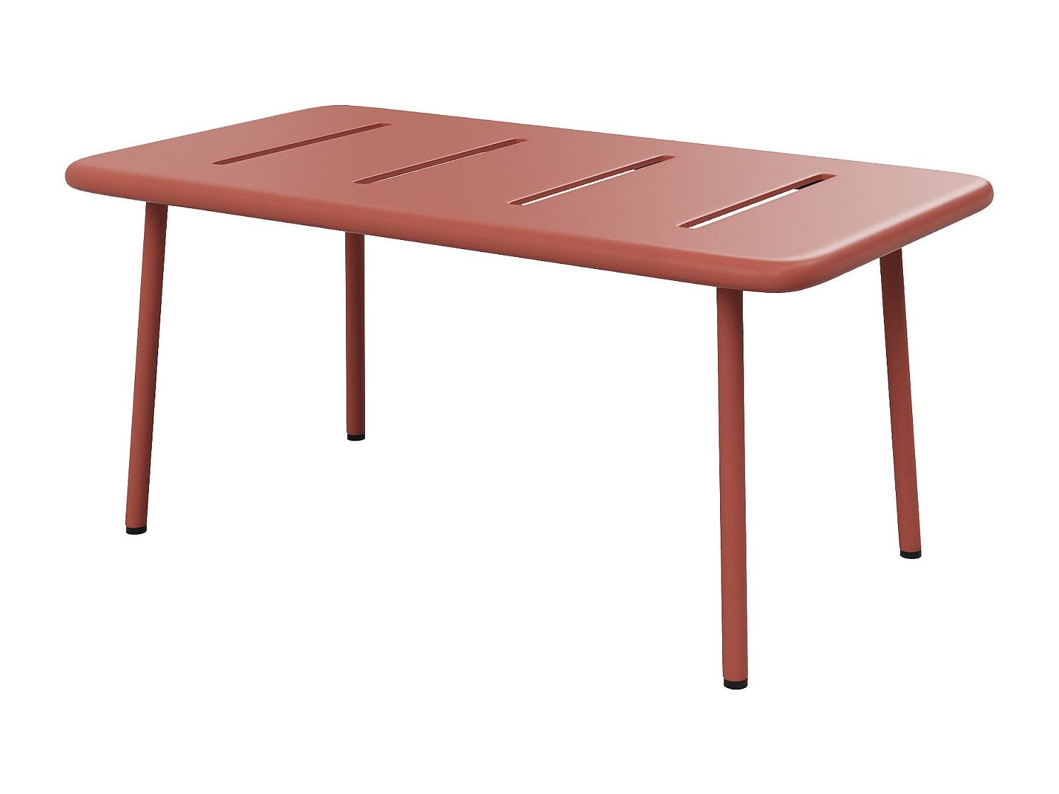 Metalowy stolik kawowy ogrodowy - Terracotta - BIRMOS od MYLIA