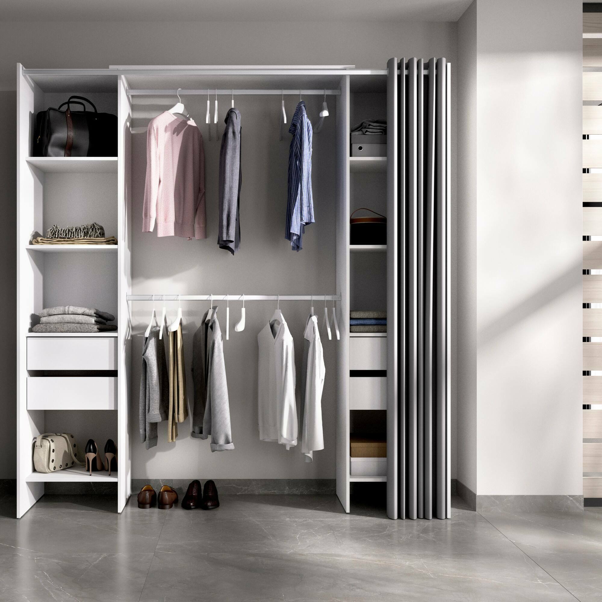 Ensemble garde-robe 67 1/4'' à 85 1/4''- Eurolaminée