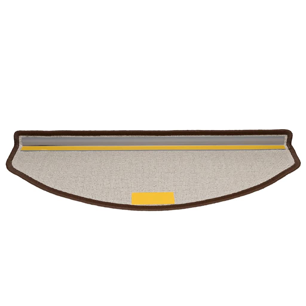 Tapis d'escalier 20 pcs | Paillasson d'escalier | Tapis de marche marron café 65x24x4 cm CFW529436 - 4
